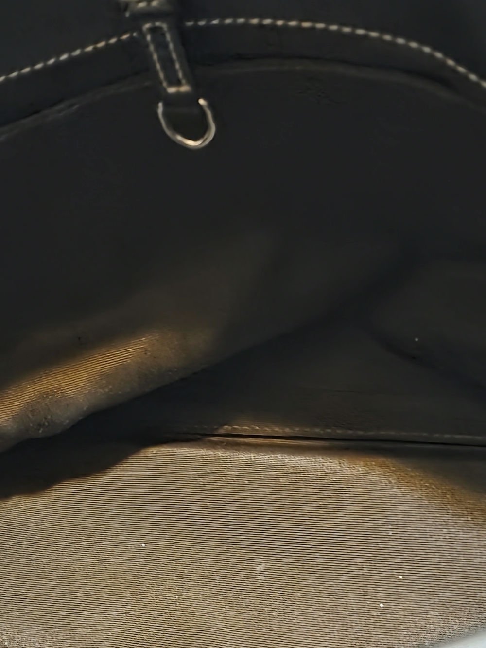 COACH Black Leather Tote with Polka Dot Scarf - Picture 11 of 11